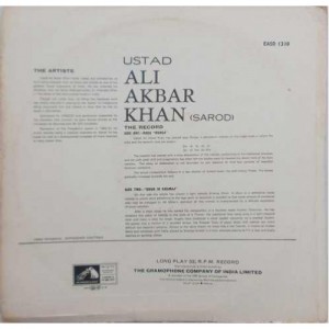 Ali Akbar Khan (Sarod) EASD 1310 Indian Classical 