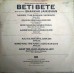 Beti Bete ECLP 5587 Bollywood Movie LP Vinyl Record