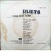 Duets From Hindi Films 7EPE 7404 Songs EP Vinyl Record