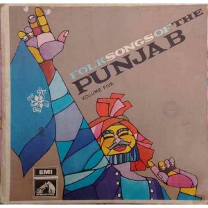 Folk Songs Of Punjab Vol 5 ECLP 2401 Punjabi LP Vi