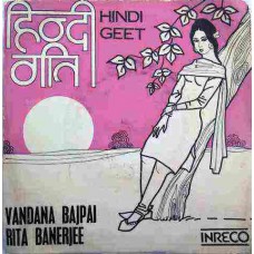 Vandana Bajpai & Rita Banerjee Hindi Geet 2219 0304 EP Vinyl Record