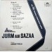 Jurm Aur Sazaa 2392 036 Rare LP Vinyl Record Made In South Africa