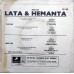 Lata Mangeshkar & Hemanta Duet Of TAE 1566 Duet Songs EP Vinyl Record