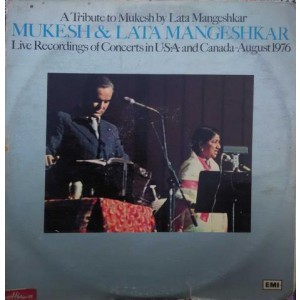 Lata Mangeshkar A Tribute To Mukesh By ECSD 5532-3
