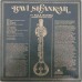 Ravi Shankar 2392 895 Indian Classical LP Vinyl Record