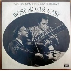 West Meets East Yehudi Menuhin Violin Ravi Shankar Sitar ECSD 2536 Indian Classical LP Vinyl Record