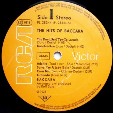 Baccara – The Hits Of Baccara - PL 28344